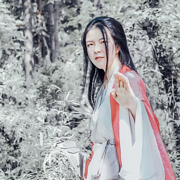 冰雪柔情少女頭像，唯美古風(fēng)真人頭像