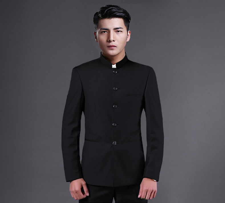 時(shí)尚匠心啟航閱讀立領(lǐng)休閑男士中山裝