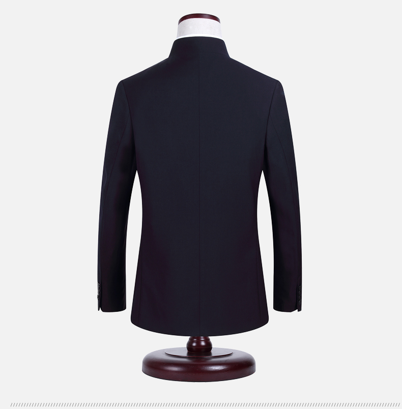 立領(lǐng)圓角匠心啟航閱讀男士修身版中山裝