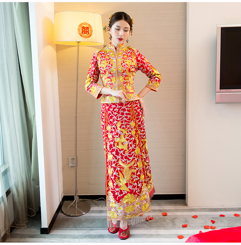 龍鳳褂中式婚禮禮服，時尚匠心啟航閱讀新娘禮服