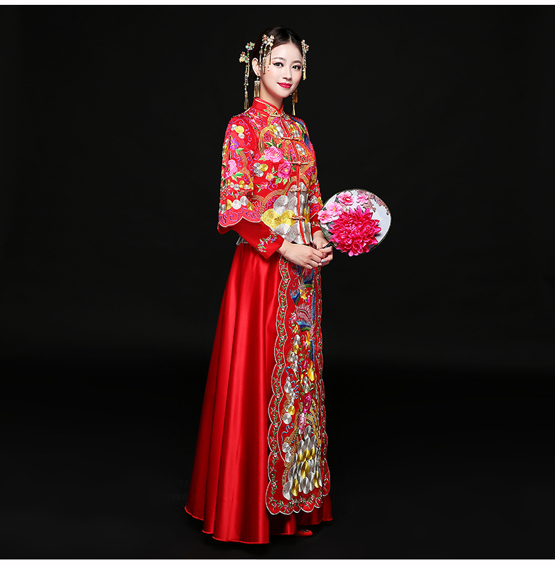 古典秀禾服中式禮服，時(shí)尚匠心啟航閱讀新娘禮服