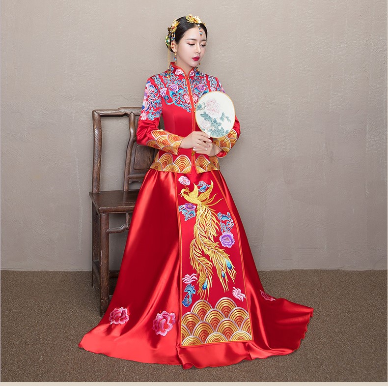 復(fù)古典雅秀禾服，時(shí)尚中式禮服新娘禮服