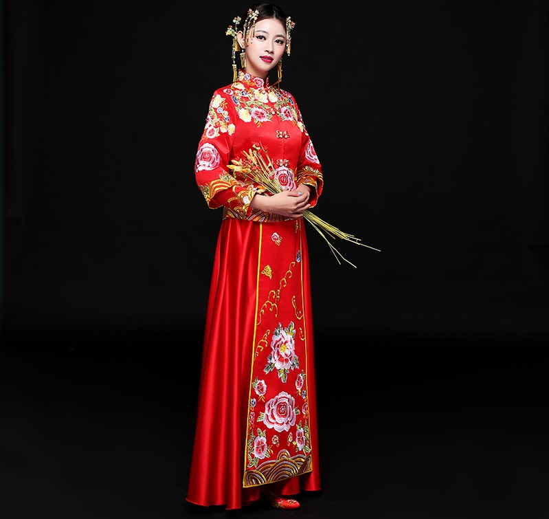 傳統(tǒng)經典中式禮服，東方之美新娘禮服