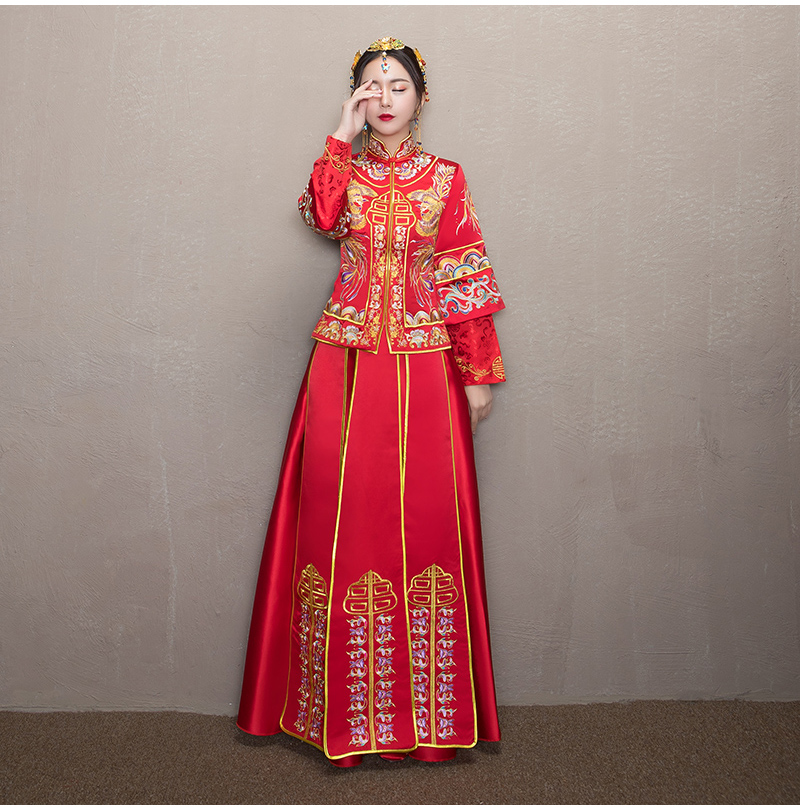 古韻典雅中式禮服，東方之美新娘禮服