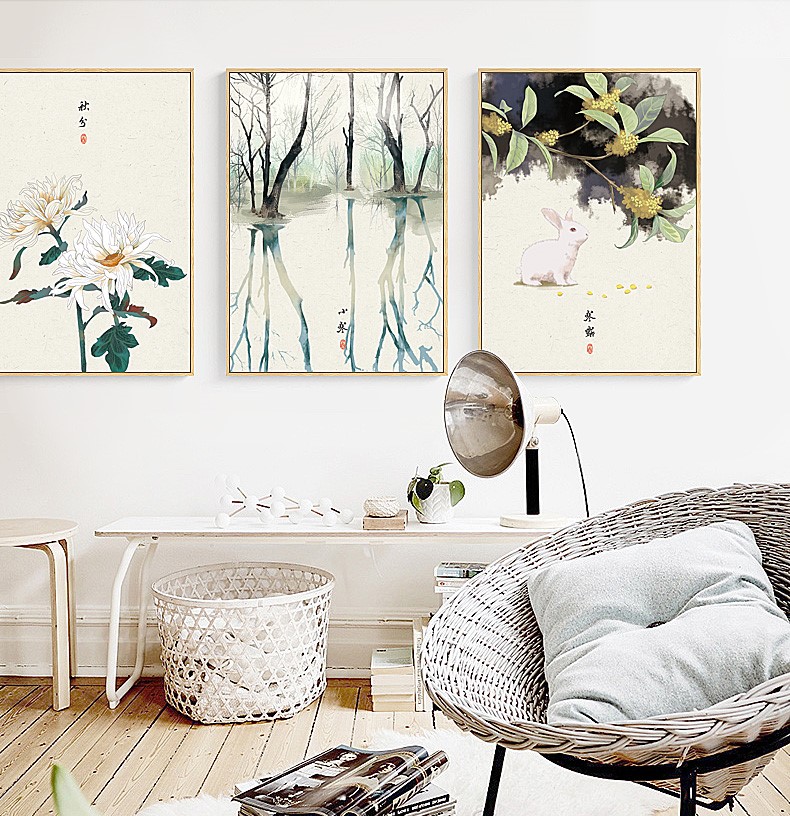 唯美24節(jié)氣古風(fēng)匠心啟航閱讀裝飾畫