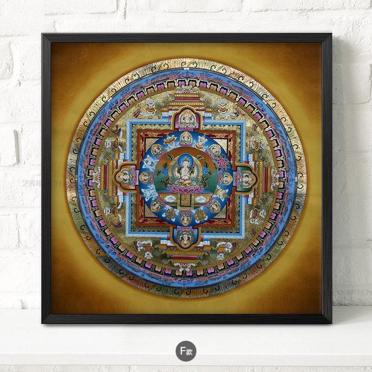 九款民族風抽象圖案掛畫，匠心啟航閱讀古風裝飾畫