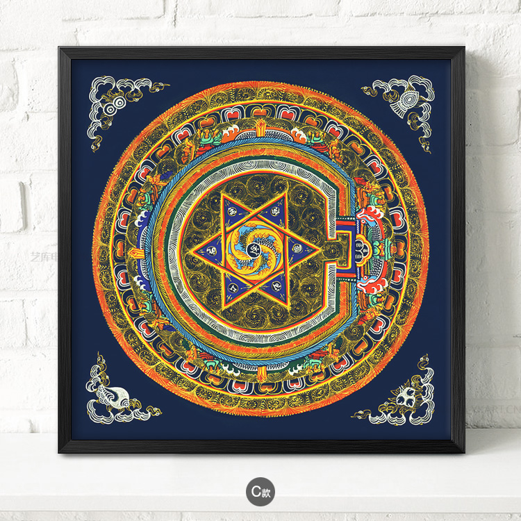 九款民族風(fēng)抽象圖案掛畫，匠心啟航閱讀古風(fēng)裝飾畫