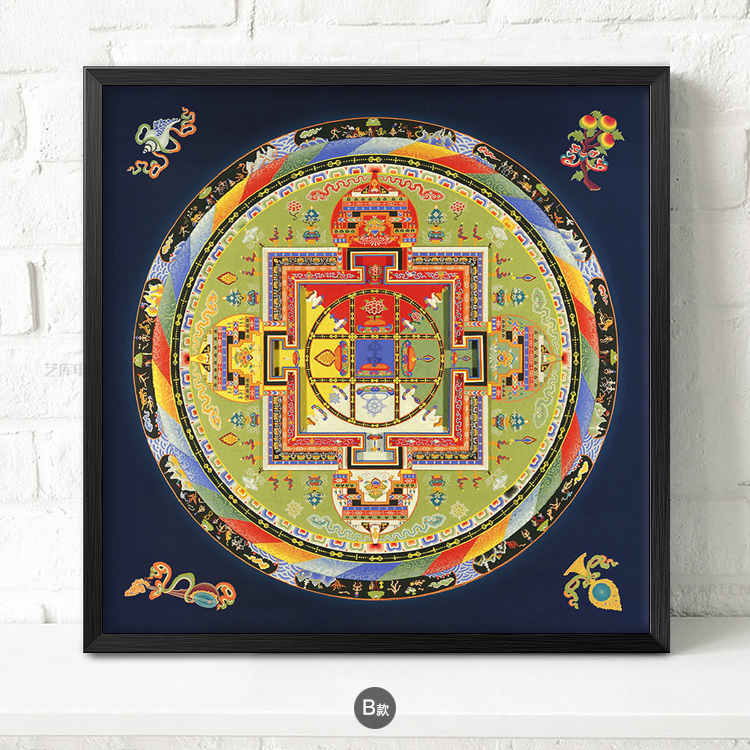 九款民族風(fēng)抽象圖案掛畫，匠心啟航閱讀古風(fēng)裝飾畫