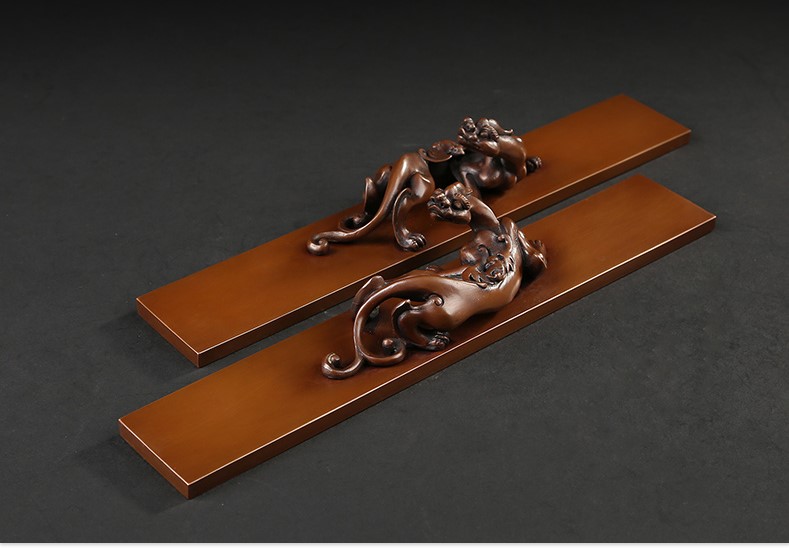 仿古螭龍鎮(zhèn)紙，書房擺件