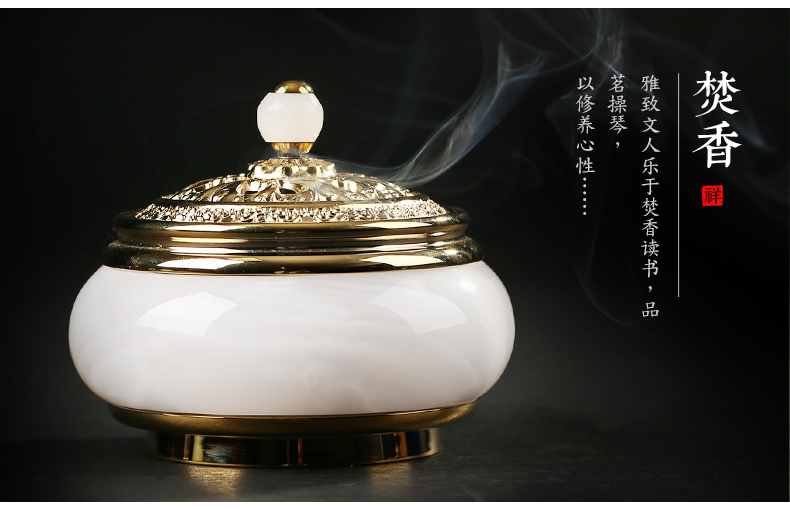 金玉滿堂香爐，創(chuàng)意銅玉熏香爐