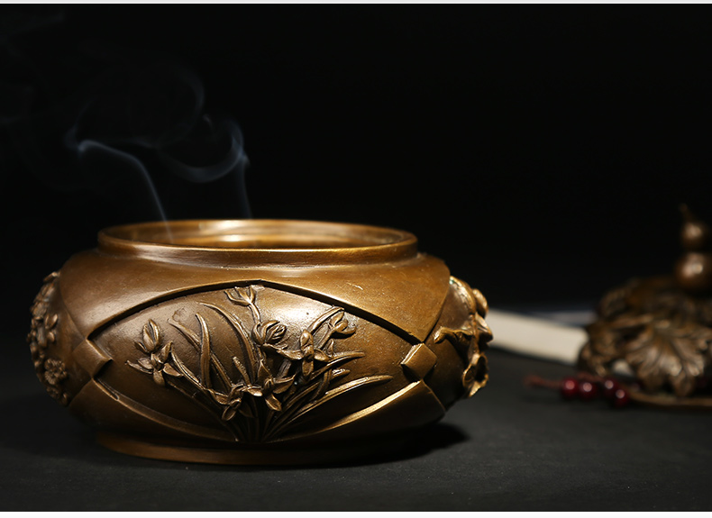 四季之花香爐，精美仿古熏香爐