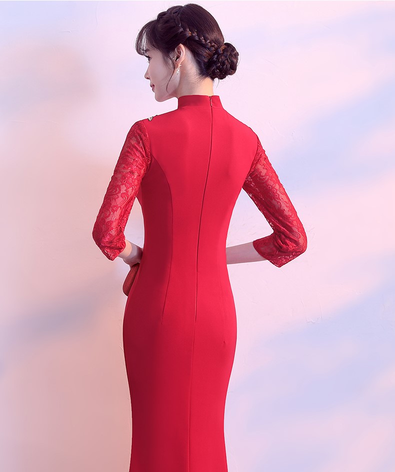 端莊大氣中式禮服，優(yōu)雅匠心啟航閱讀晚禮服