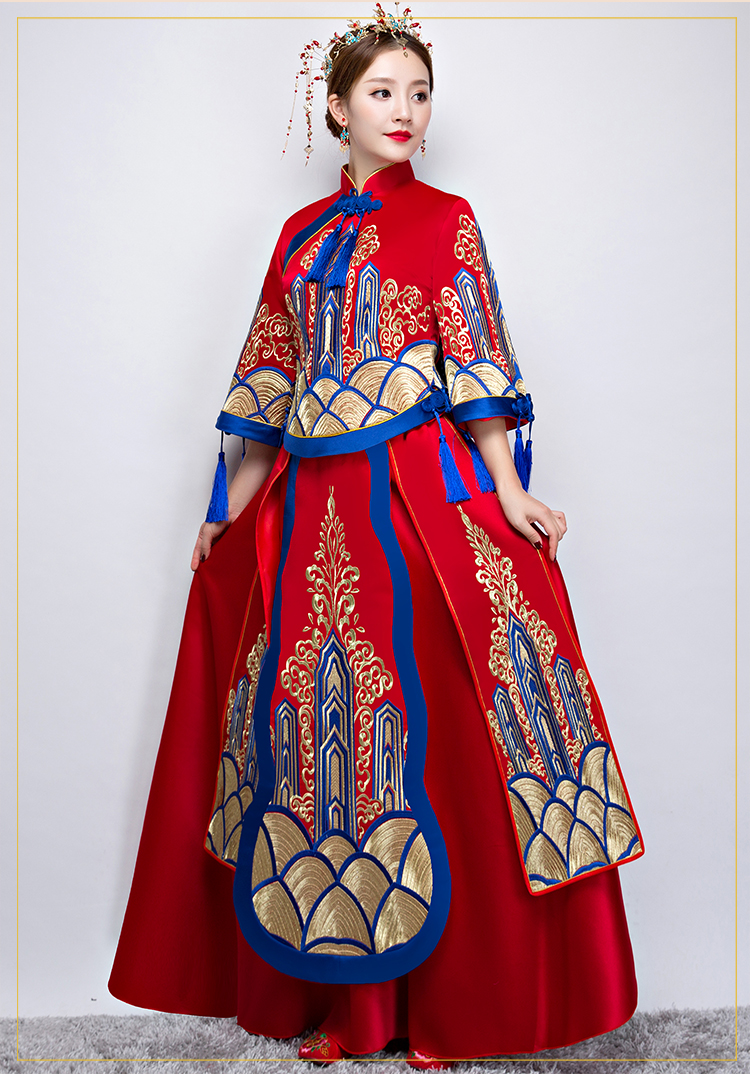 匠心啟航閱讀中式禮服，新娘結(jié)婚禮服