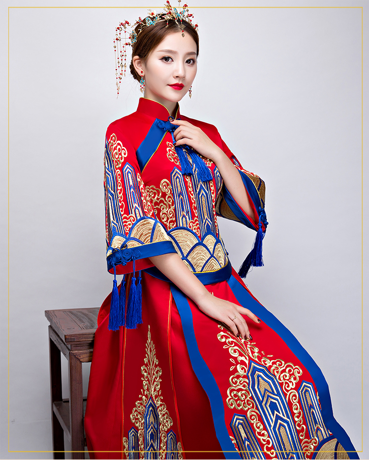 匠心啟航閱讀中式禮服，新娘結(jié)婚禮服