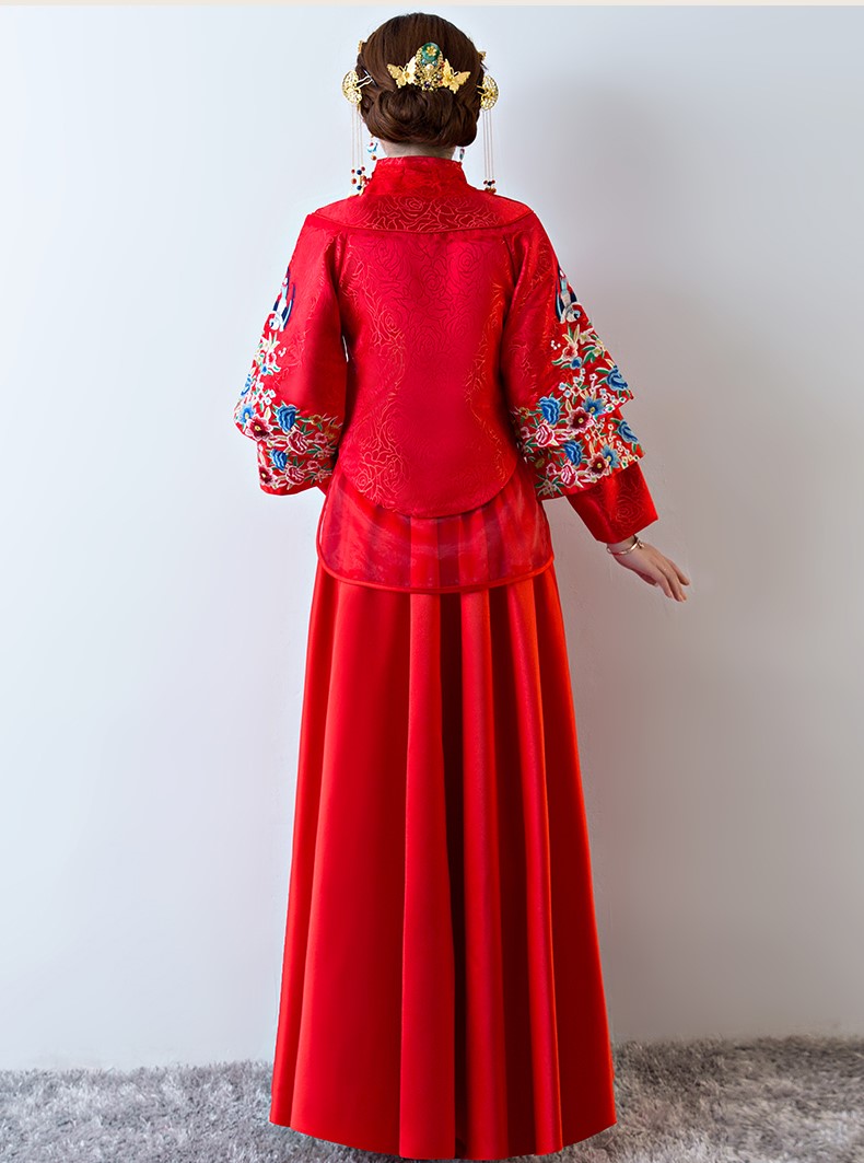 古色古香中式禮服，匠心啟航閱讀新娘結(jié)婚禮服