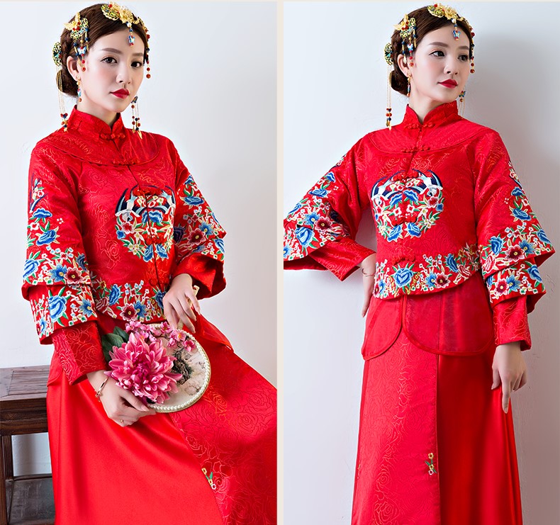 古色古香中式禮服，匠心啟航閱讀新娘結(jié)婚禮服