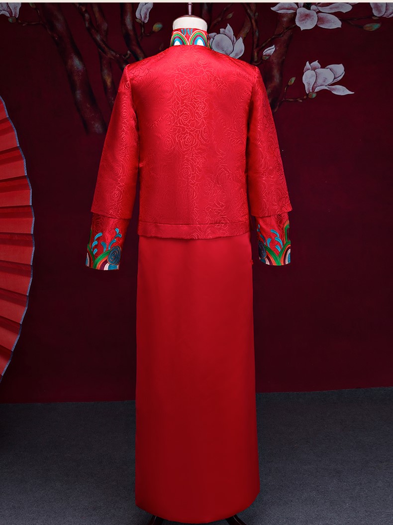 匠心啟航閱讀男士中式禮服，匠心啟航閱讀新郎結(jié)婚禮服