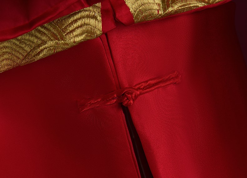 金龍男士古裝中式禮服，復(fù)古匠心啟航閱讀新郎禮服