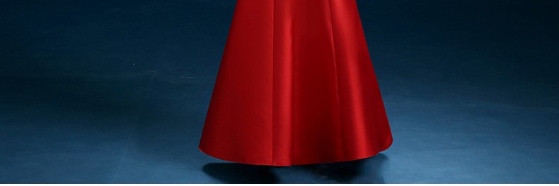 時尚復(fù)古禮服裙，迷人長款中式禮服