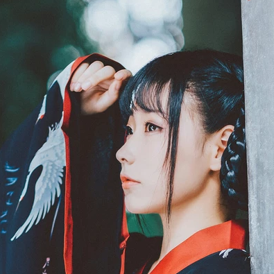 俏皮可愛(ài)漢服女子頭像，唯美古風(fēng)真人頭像