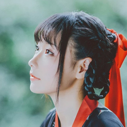 俏皮可愛(ài)漢服女子頭像，唯美古風(fēng)真人頭像