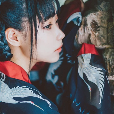 俏皮可愛(ài)漢服女子頭像，唯美古風(fēng)真人頭像