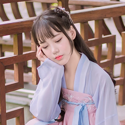 粉嫩小清新女生頭像，唯美古風(fēng)真人頭像
