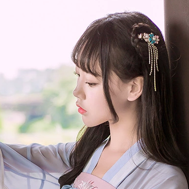 粉嫩小清新女生頭像，唯美古風(fēng)真人頭像