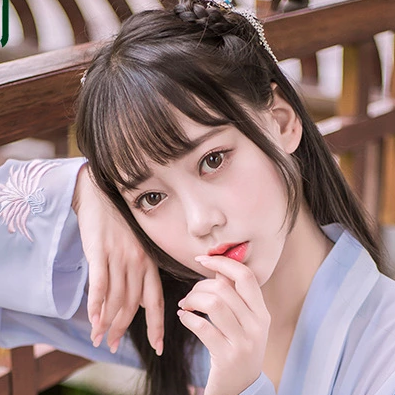 粉嫩小清新女生頭像，唯美古風(fēng)真人頭像