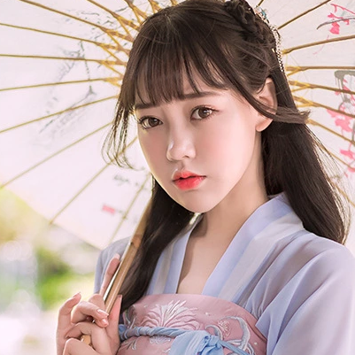 粉嫩小清新女生頭像，唯美古風(fēng)真人頭像