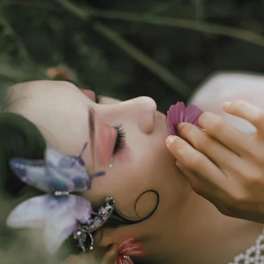 嫵媚嬌艷女子頭像，唯美古風(fēng)真人頭像