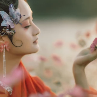 嫵媚嬌艷女子頭像，唯美古風(fēng)真人頭像