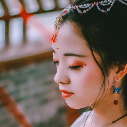 嬌艷女子頭像，唯美古風(fēng)真人頭像