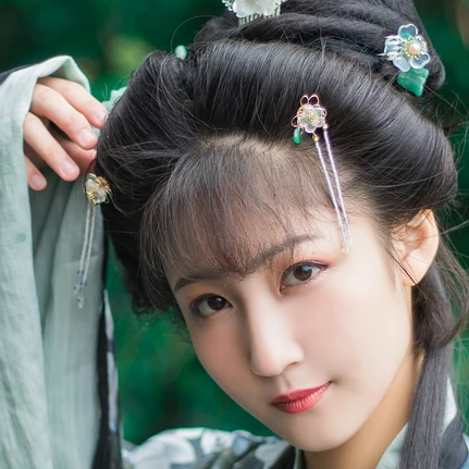 古典琵琶女子頭像，唯美古風(fēng)真人頭像