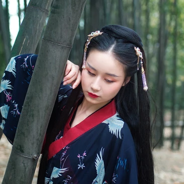 竹林閨蜜頭像，唯美古風真人頭像