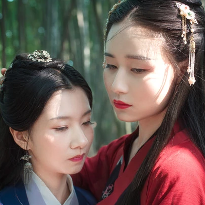 竹林閨蜜頭像，唯美古風真人頭像