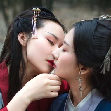 竹林閨蜜頭像，唯美古風真人頭像