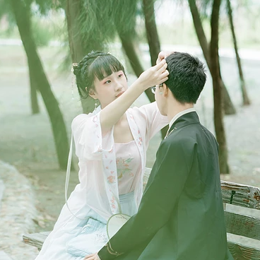 長相思情侶頭像，唯美古風真人頭像