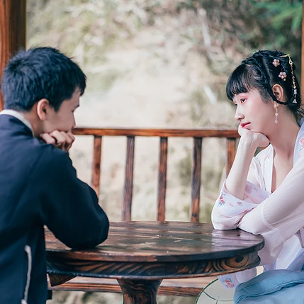 長相思情侶頭像，唯美古風真人頭像