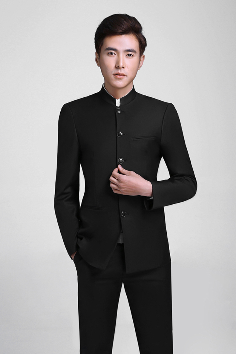 匠心啟航閱讀立領(lǐng)男士簡(jiǎn)約修身中山裝