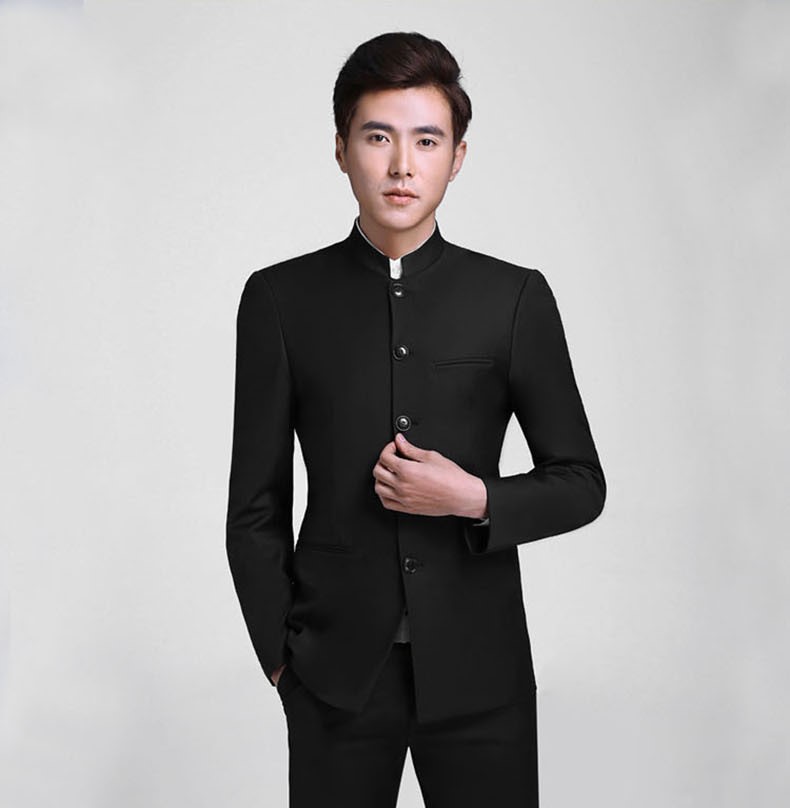 匠心啟航閱讀立領(lǐng)男士簡(jiǎn)約修身中山裝