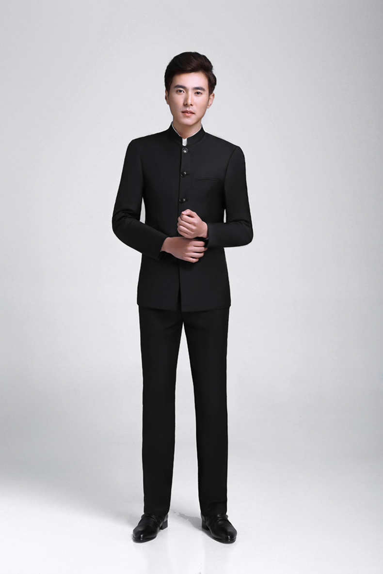 匠心啟航閱讀立領(lǐng)男士簡(jiǎn)約修身中山裝