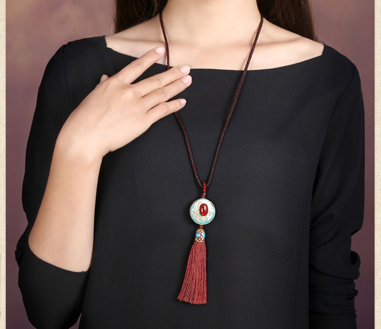 時(shí)尚匠心啟航閱讀流蘇吊墜毛衣鏈項(xiàng)鏈