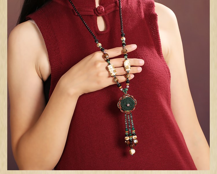 時尚匠心啟航閱讀陶瓷流蘇毛衣鏈情愫項鏈