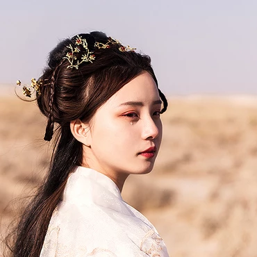 傷感流淚帶傘頭像，唯美古風(fēng)真人頭像