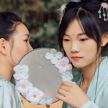 并蒂閨蜜頭像，唯美古風(fēng)真人頭像