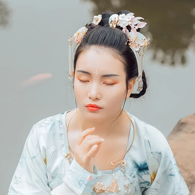 并蒂閨蜜頭像，唯美古風(fēng)真人頭像