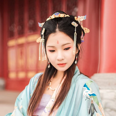 長(zhǎng)相思帶傘女生頭像，唯美古風(fēng)真人頭像