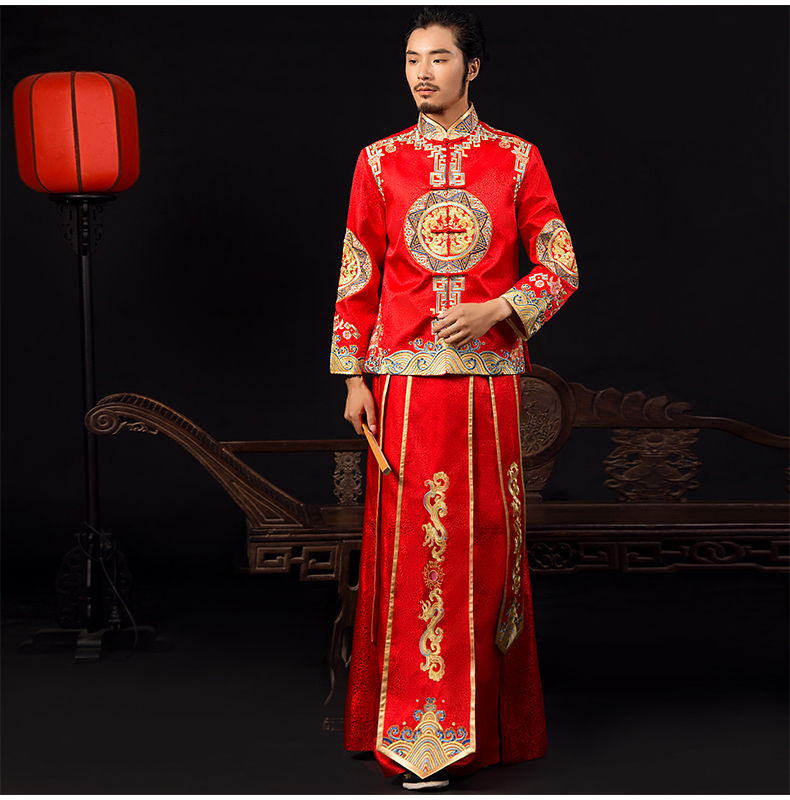 古典中式禮服，匠心啟航閱讀新郎結(jié)婚禮服