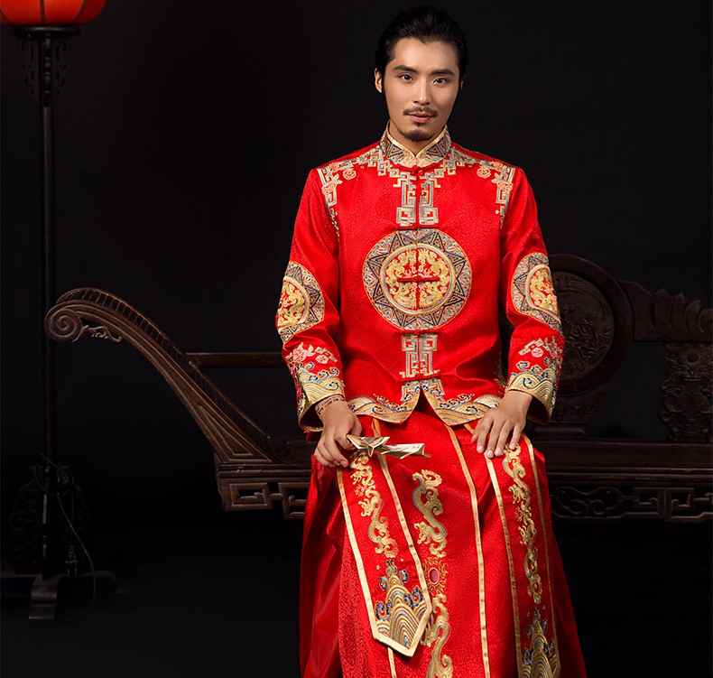 古典中式禮服，匠心啟航閱讀新郎結(jié)婚禮服